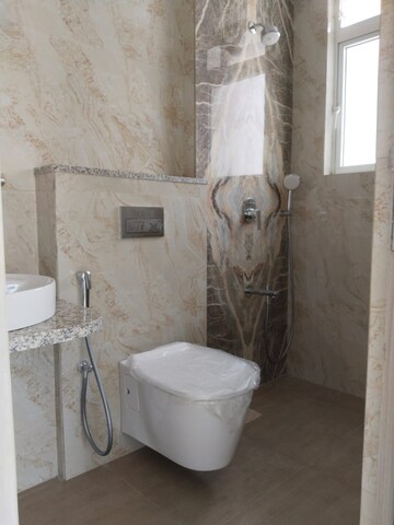 Bathroom in 3 BHK Apartment at Wadhwa TW Gardens, Kandivali East – for Rent