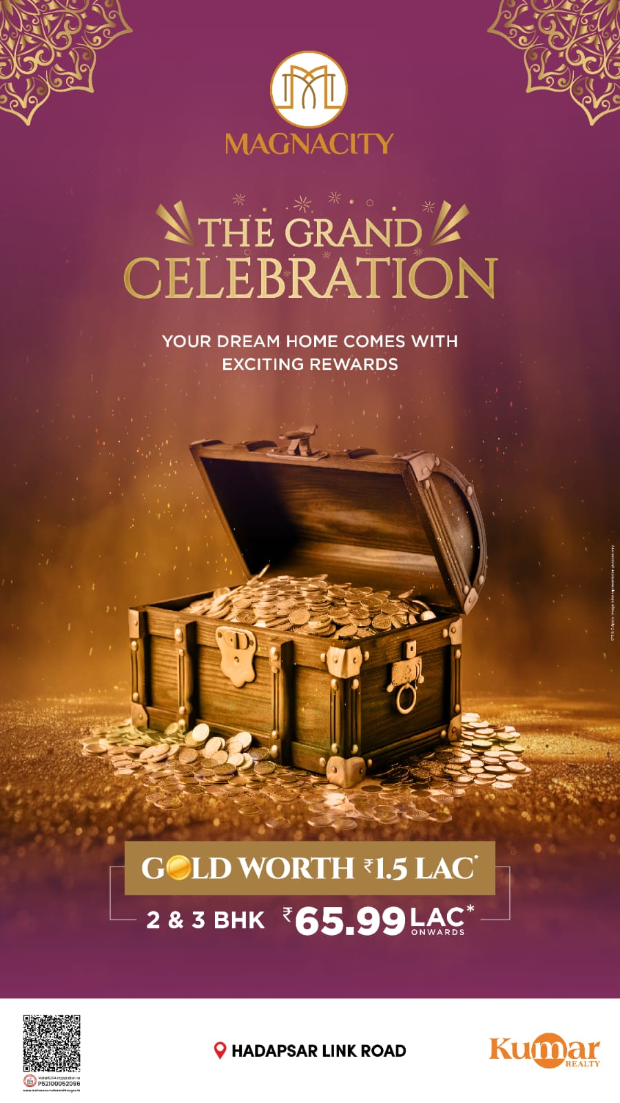 2 BHK 757 Sq.Ft. Apartment in Kumar Magna City