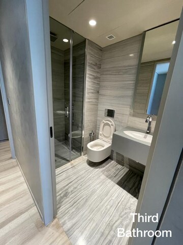 Bathroom in 3 BHK Apartment at Vasundhara Enclave – for Sale