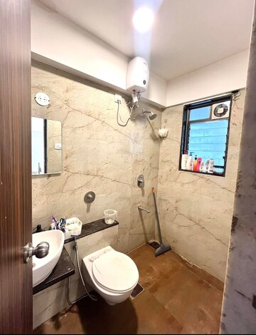 Bathroom in 1 BHK Apartment at Srishti Harmony 3 Phase 1, Powai – for Rent