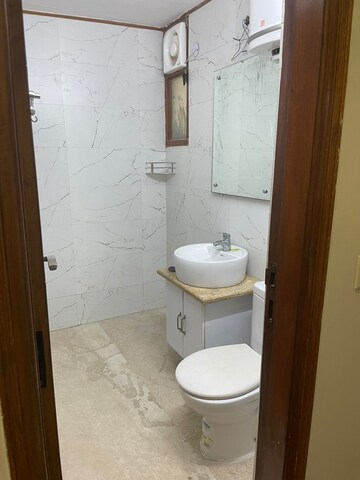 Bathroom in 2 BHK Apartment at Vasant Kunj – for Rent