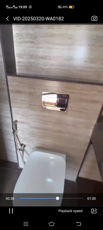Bathroom in 2 BHK Apartment at Lodha Vista, Lower Parel – for Rent