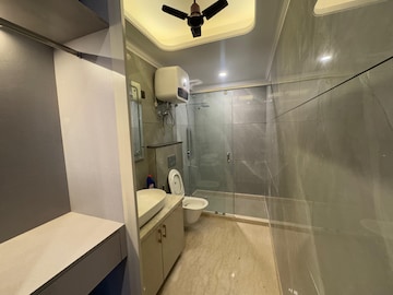 Bathroom in 4 BHK Builder Floor at Ansal Sushant Lok I, Sector 43 – for Rent