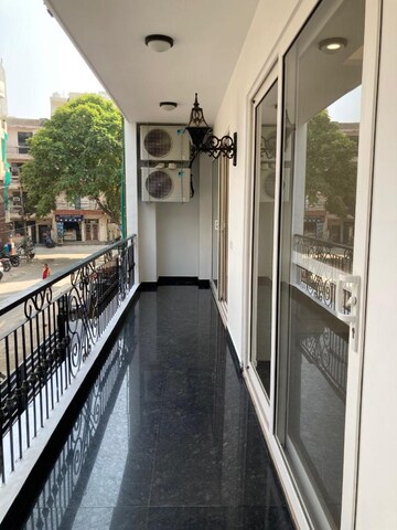 Balcony in 4 BHK Builder Floor at Ansal Sushant Lok I, Sector 43 – for Rent