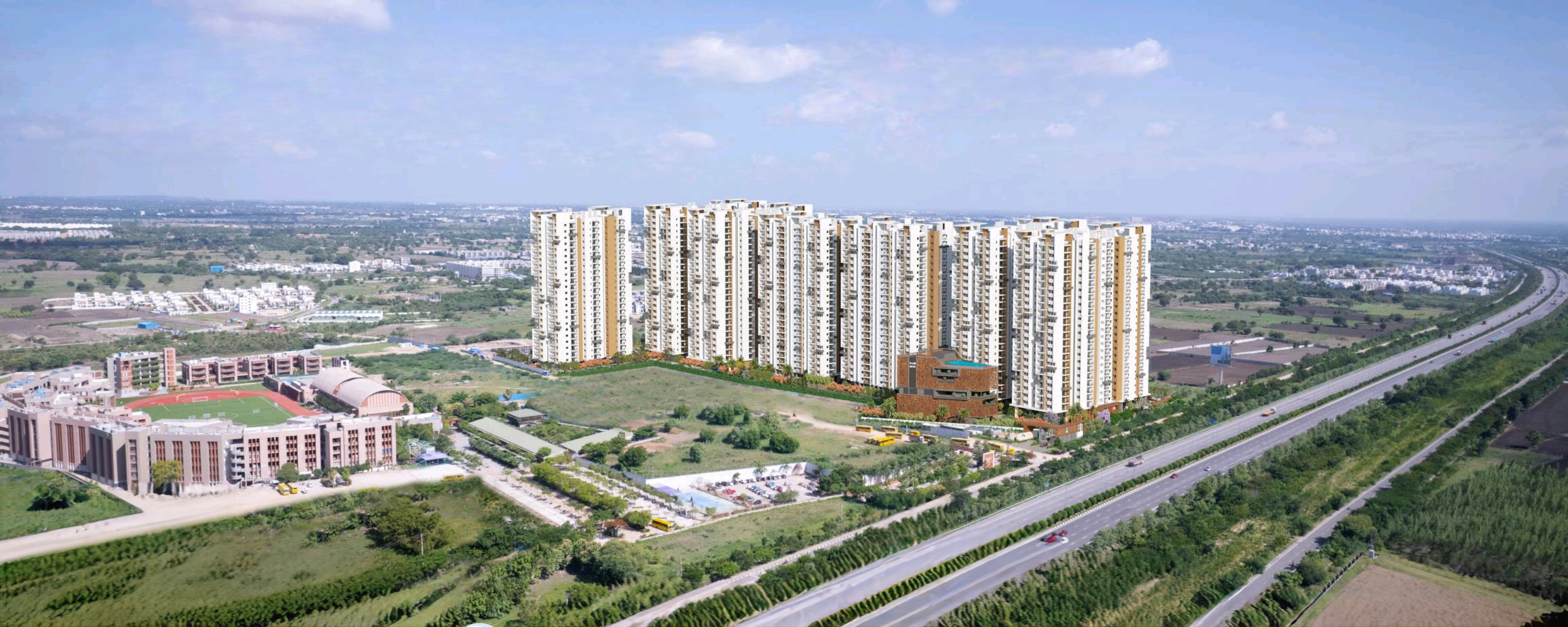 3 BHK + Pooja Room,Study Room Apartment For Sale in Kollur, 3bhk Appartments,