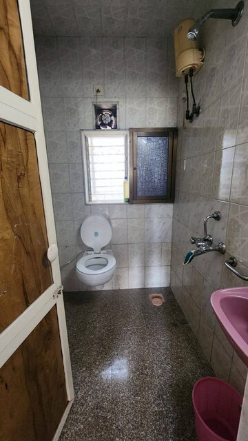 Bathroom in 2 BHK Apartment at Shanti CHS Mahim, Mahim – for Rent