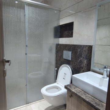 Bathroom in 3 BHK Builder Floor at Sarvodya Enclave – for Sale