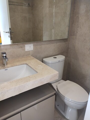 Bathroom in 3 BHK Apartment at Hiranandani Meridian, Manpada – for Rent