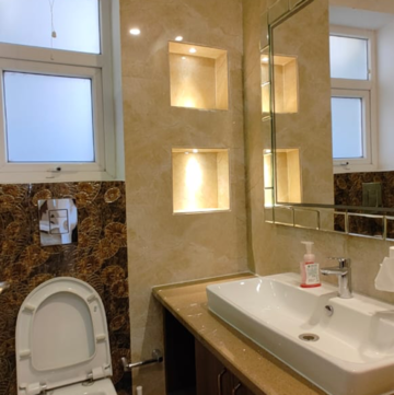 Bathroom in 4 BHK Builder Floor at Greater Kailash ii – for Rent
