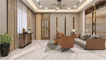 Living Room in 4 BHK Villa at Subishi Forest Edge Luxury Homes, Pudur – for Sale