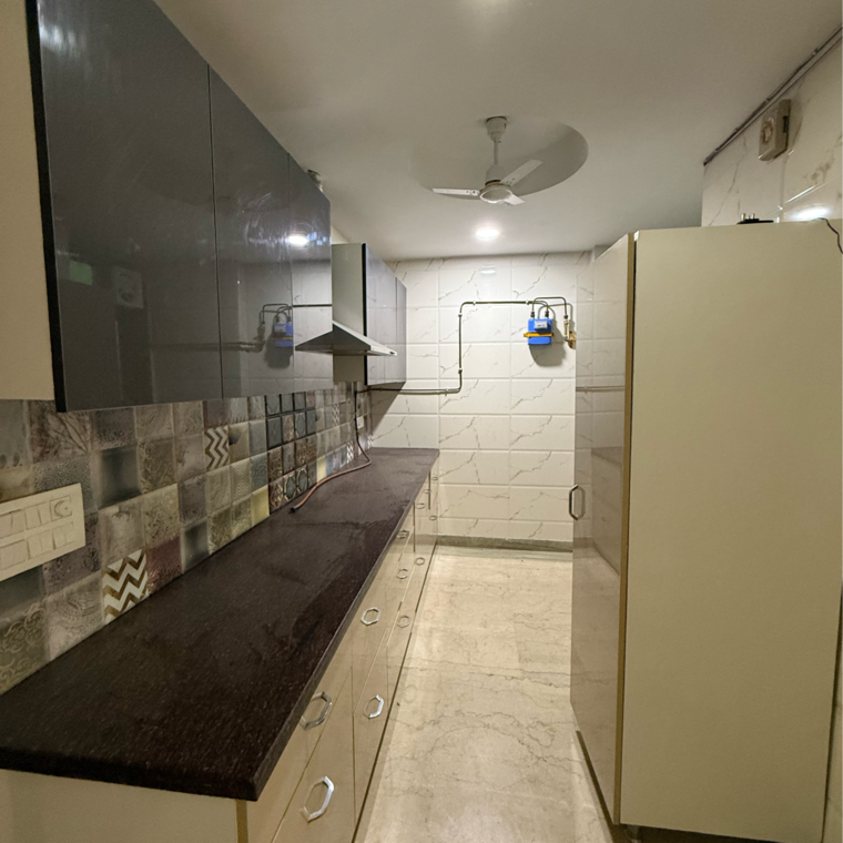 Kitchen, kalkaji 2 Bedroom 1300 Sq.Ft. Builder Floor In Kalkaji Delhi 8375262