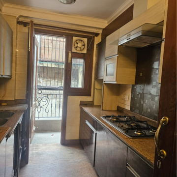 Kitchen in 3 BHK Builder Floor at Kalkaji – for Rent