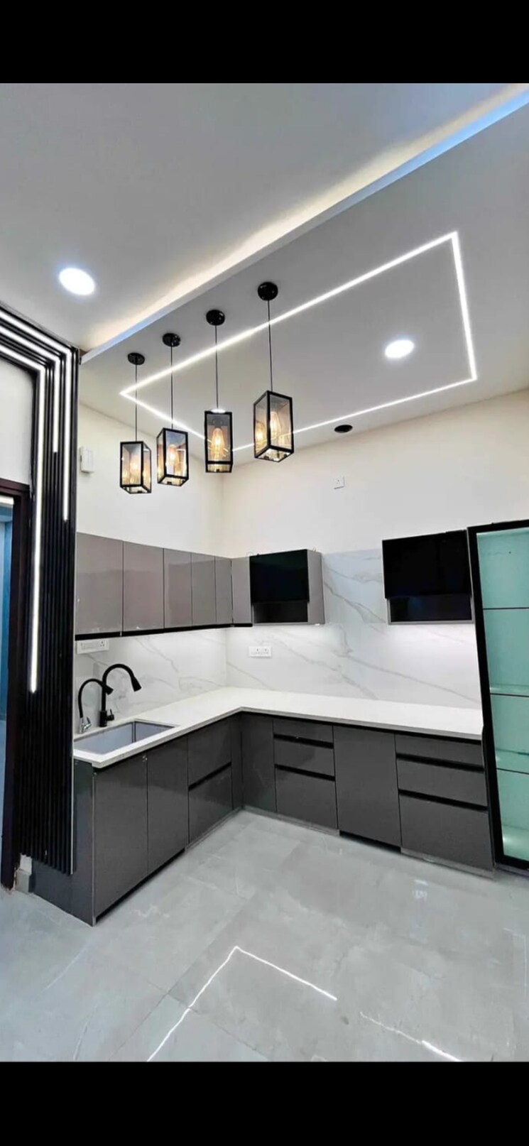 Kitchen, gomti nagar 3 Bedroom 1750 Sq.Ft. Independent House In Gomti Nagar Lucknow 8375600