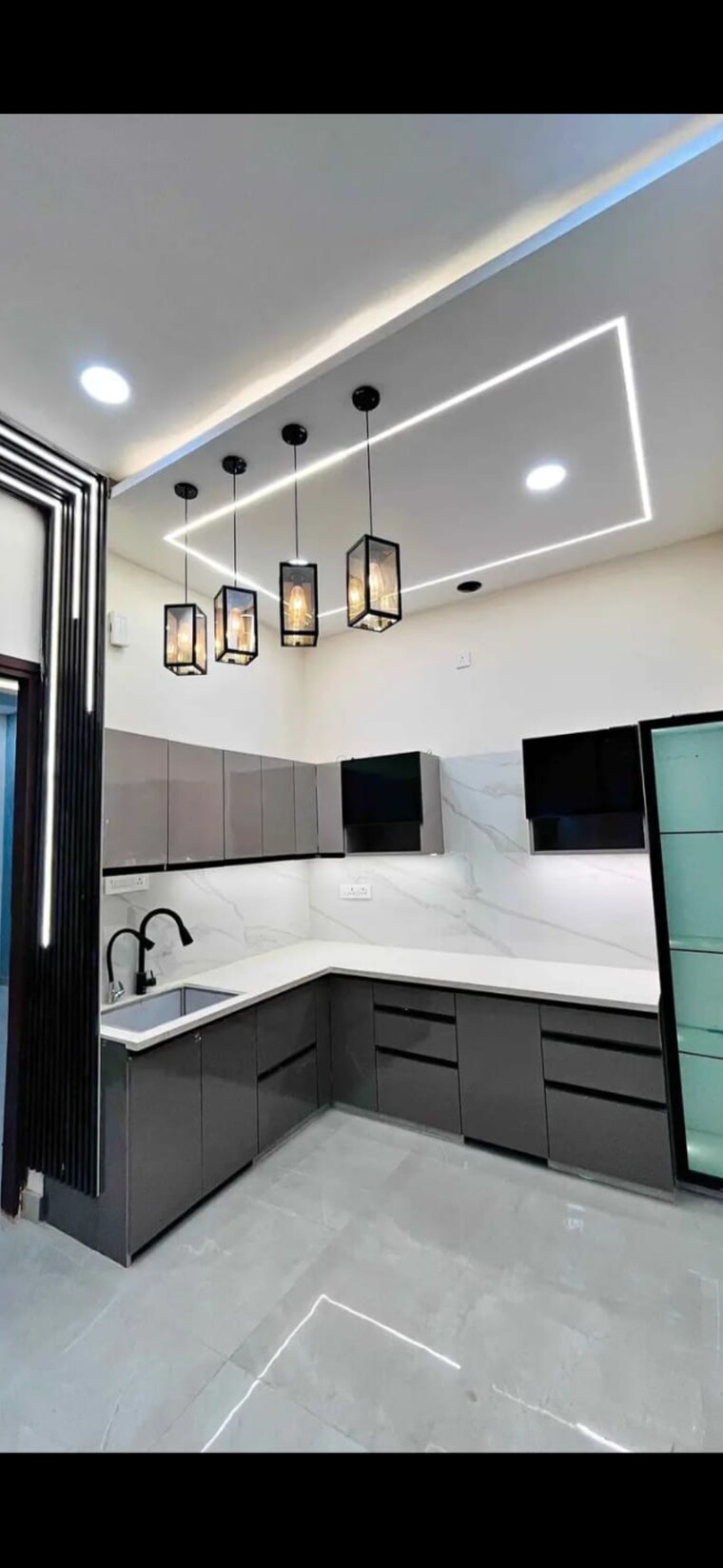 Kitchen, gomti nagar 3 Bedroom 1750 Sq.Ft. Independent House In Gomti Nagar Lucknow 8375600