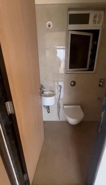 Bathroom in 1 BHK Apartment at Lashkaria Pearl, Jogeshwari West – for Rent