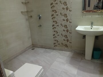 Bathroom in 1 BHK Builder Floor at Freedom Fighters Enclave – for Rent