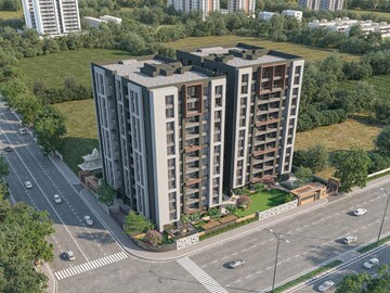 3 BHK Apartment – Exterior View View at Vesu - for Sale