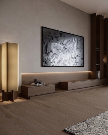 Living Room in 2 BHK Apartment at Igi Airport Area – for Sale