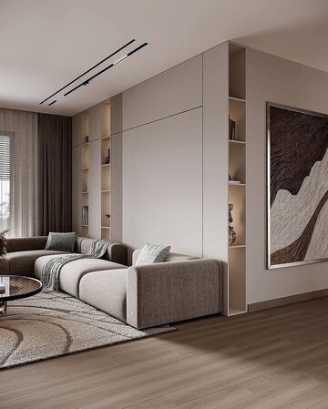 Living Room in 2 BHK Apartment at Igi Airport Area – for Sale