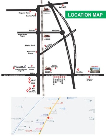  Plot – Map Location View at Phulwari Sharif - for Sale