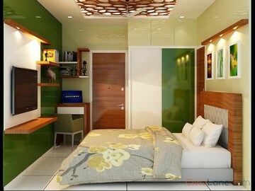 Bedroom in 3 BHK Apartment at Soham Tropical Lagoon, Ghodbunder Road – for Sale