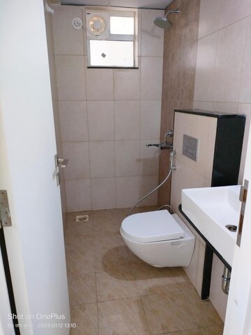 Bathroom in 3 BHK Apartment at Godrej Hillside, Mahalunge – for Rent