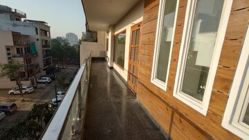 Balcony in 2 BHK Builder Floor at Infinite Luxury, South City 2 – for Rent