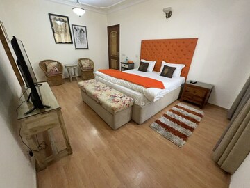Bedroom in 4 BHK Apartment at Geetanjali Enclave – for Rent