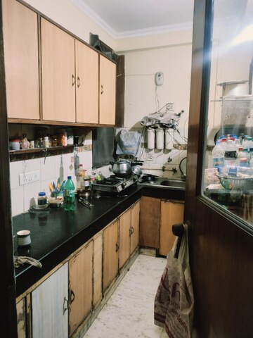 Kitchen in 2 BHK Builder Floor at Paryavaran Complex – for Rent
