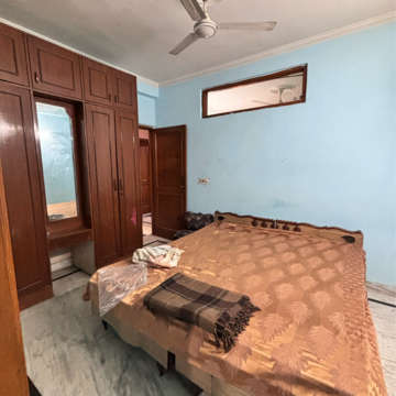 Bedroom in 2 BHK Builder Floor at Malviya Nagar – for Rent