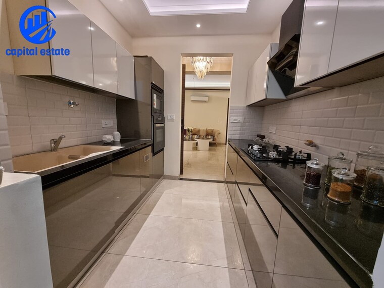 Kitchen, vip road 3 Bedroom 1800 Sq.Ft. Apartment In Vip Road Zirakpur 8377842