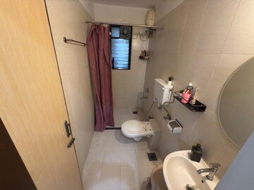 Bathroom in 2 BHK Apartment at Gurukrupa Marina Enclave, Malad West – for Rent