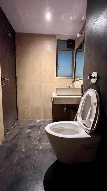Bathroom in 2 BHK Apartment at Lodha Splendora, Ghodbunder Road – for Rent