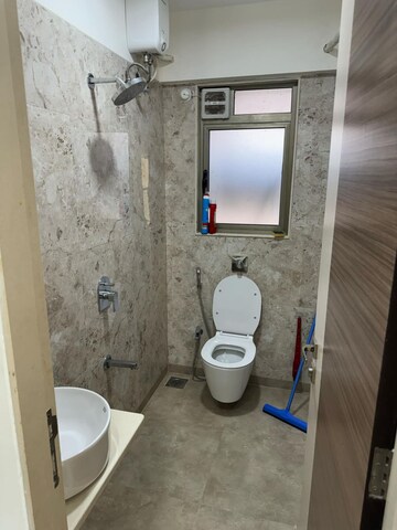 Bathroom in 2 BHK Apartment at Chandak Cornerstone, Worli – for Rent
