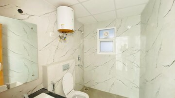 Bathroom in 3 BHK Apartment at Omaxe Lake, North Mullanpur – for Rent