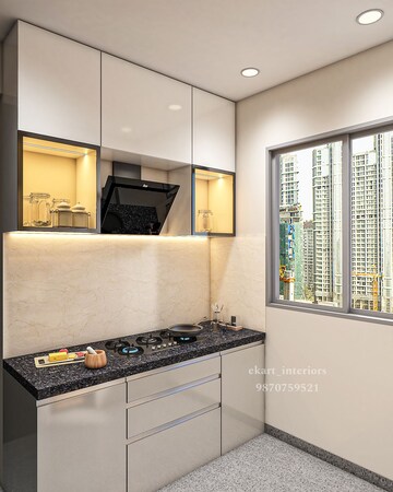 Kitchen in 2.5 BHK Apartment at Piramal Vaikunth, Balkum Pada – for Rent