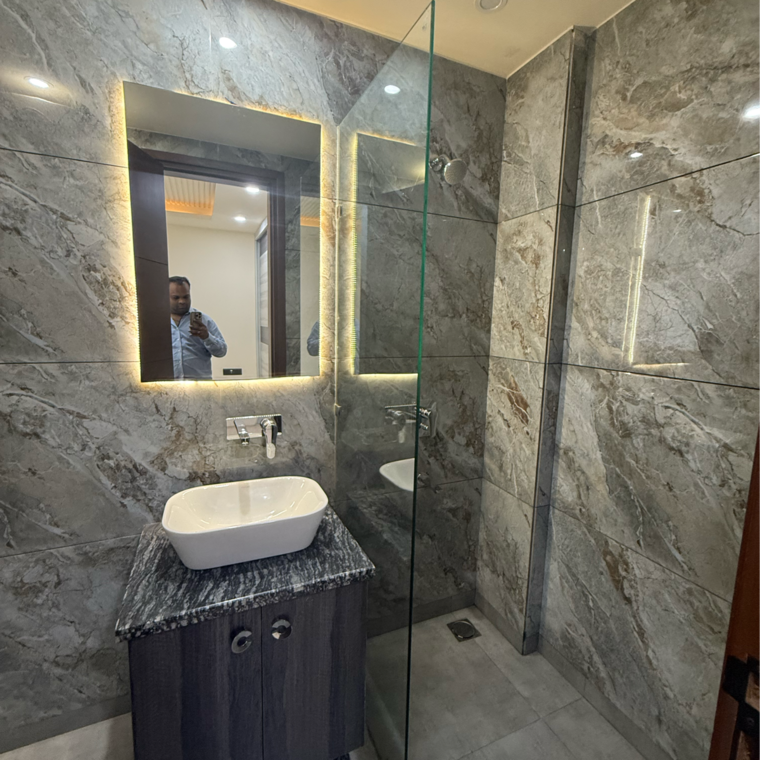Attached Bathroom, kalkaji 2 Bedroom 1000 Sq.Ft. Builder Floor In Kalkaji Delhi 8379470