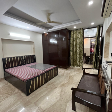 Bedroom in 2 BHK Builder Floor at Kalkaji – for Rent