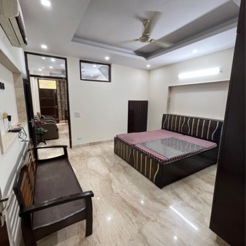 Bedroom in 2 BHK Builder Floor at Kalkaji – for Rent