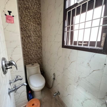 Bathroom in 2 BHK Builder Floor at Kalkaji – for Rent