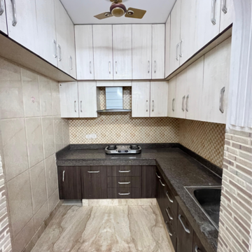 Kitchen in 2 BHK Builder Floor at Kalkaji – for Rent