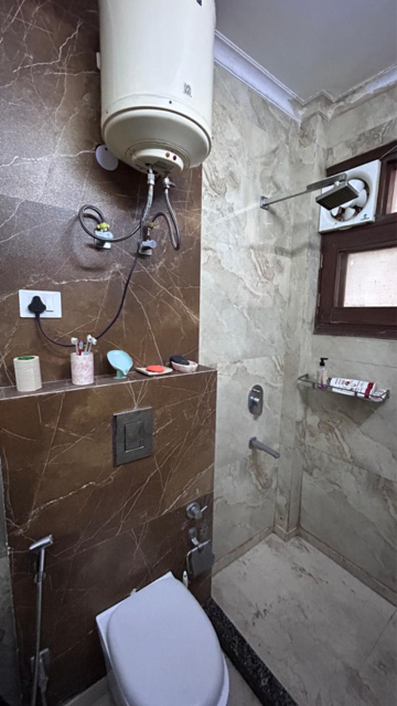 Bathroom in 3 BHK Builder Floor at East Of Kailash – for Rent