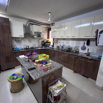 Kitchen in 3 BHK Builder Floor at East Of Kailash – for Rent