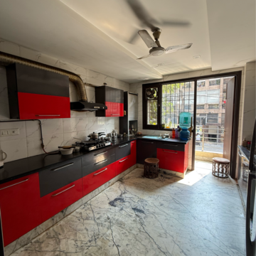 Kitchen in 4 BHK Builder Floor at Kalkaji – for Rent