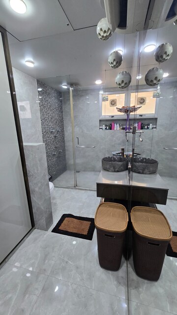 Bathroom in 4 BHK Penthouse at Vesu – for Sale