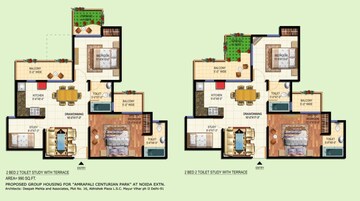 2.5 BHK Apartment For Rent in Amrapali Terrace Homes, Tech Zone 4 Greater Noida