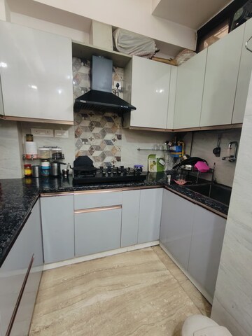 Kitchen in 3 BHK Builder Floor at Shivalik Colony – for Rent