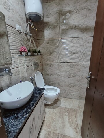 Bathroom in 3 BHK Builder Floor at Shivalik Colony – for Rent