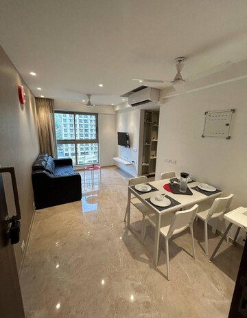 Living Room in 1 BHK Apartment at Hiranandani Regent Hill, Powai – for Rent