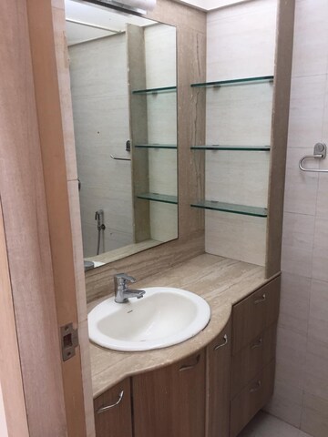 Bathroom in 2 BHK Apartment at Hiranandani Gardens Lake Castle, Powai – for Rent